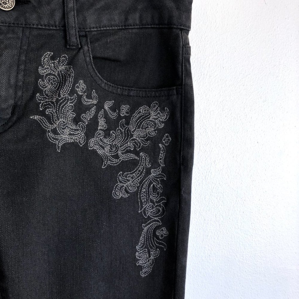 THE KOOPLES Skinny Jeans Embroidered Skull Rivets - Picture 6 of 11